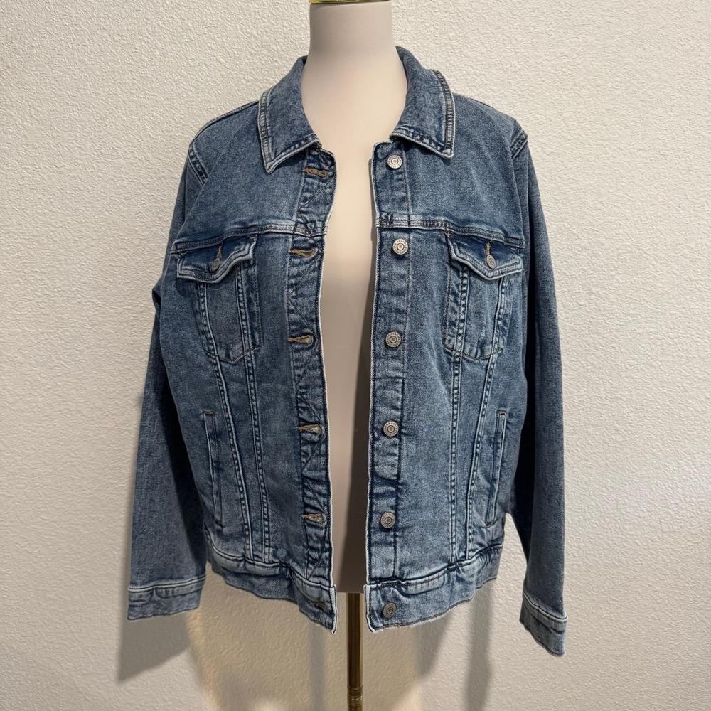SONOMA Women's Denim Jacket Medium Blue Wash XX Large Everyday Style